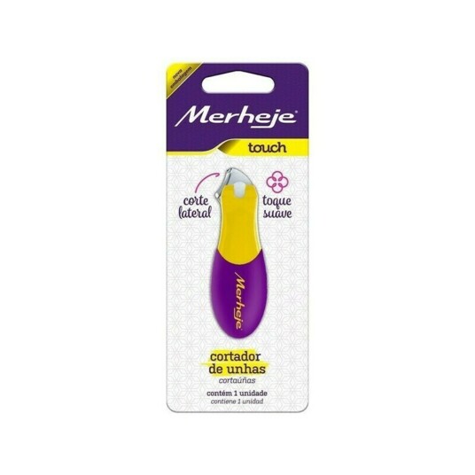 Cortador de Unhas Merheje Amarelo/violeta