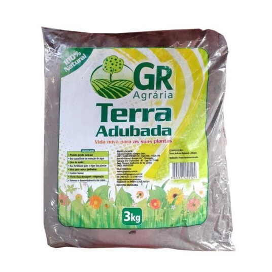 Terra Adubada Gr 3kg