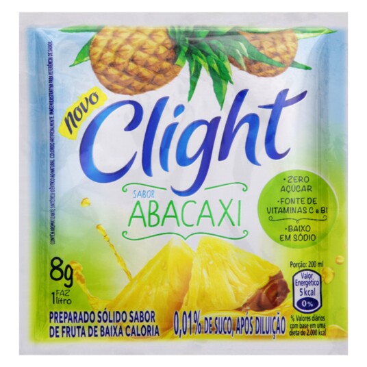 Refresco em Po Clight 8g Abacaxi