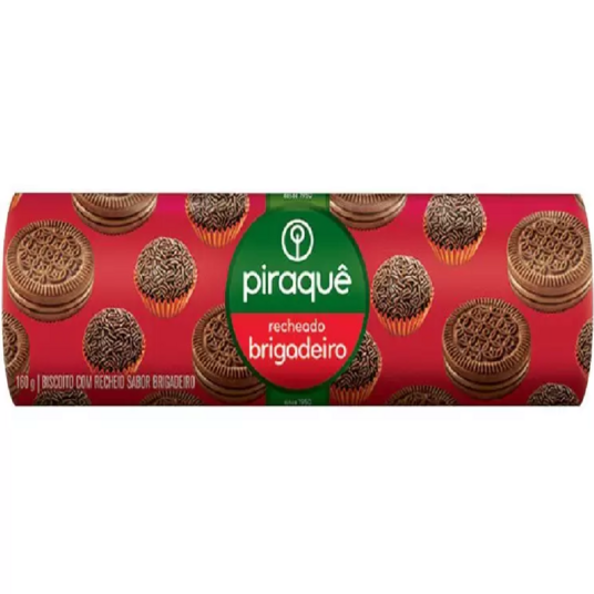 Biscoito Rech.piraque 160g Brigadeiro