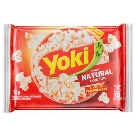 Milho Pipoca P/microo.yoki 100g Natural C/sal