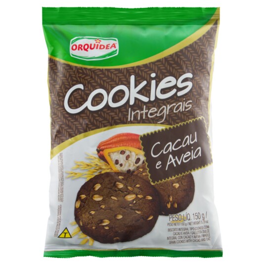 Cookies Integ.orquidea 150g Cacau/aveia