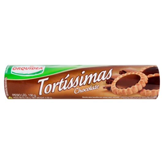 Biscoito Tortissima Orquidea 130g Chocolate