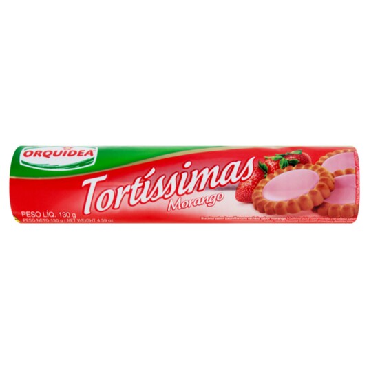 Biscoito Tortissima Orquidea 130g Morango