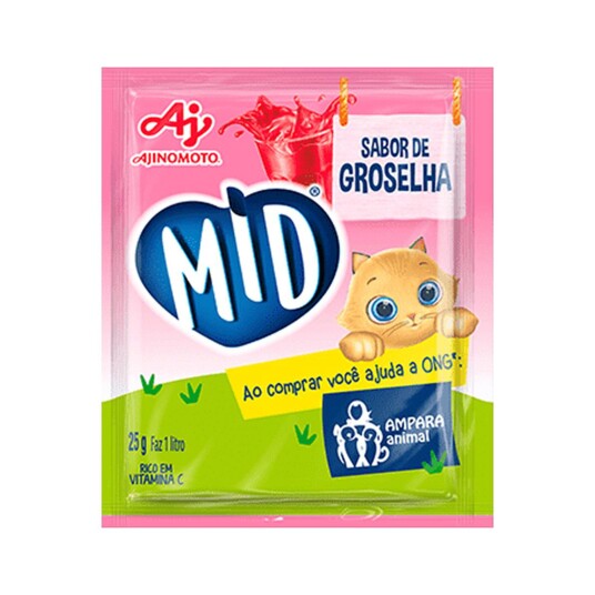 Refresco em Po Mid 20g Groselha