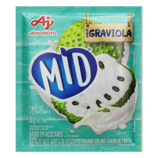 Refresco em Po Mid 20g Graviola