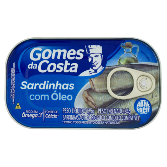 Sardinha Gomes da Costa 125g Oleo