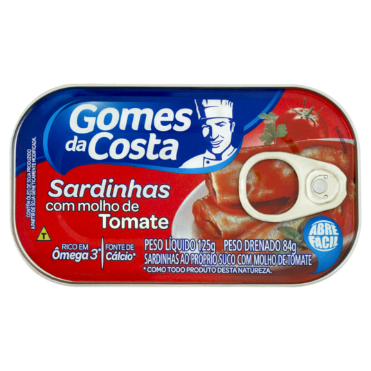 Sardinha Gomes da Costa 125g Tomate