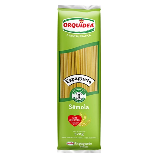 Massa S/ovos Orquidea 500g Espaguete