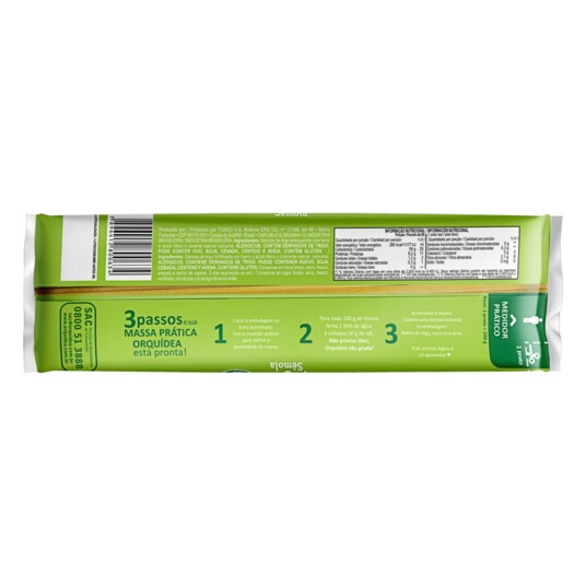 Massa S/ovos Orquidea 500g Espaguete