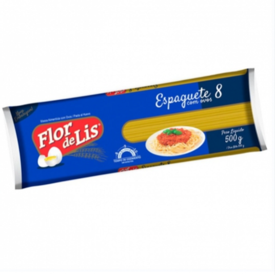 Macarrao C/ovos Flor de Lis 500g Espaguete