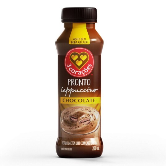 Cappuccino 3 Coracoes 260ml Chocolate