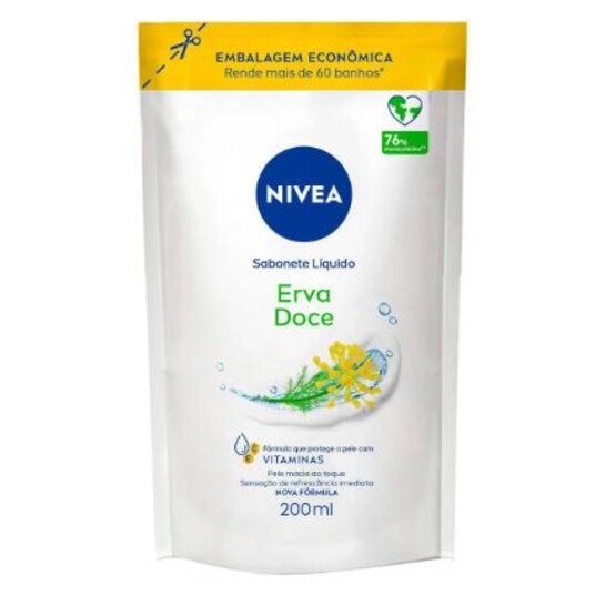 Sabonete Liq.nivea 200ml Ref.erva Doce
