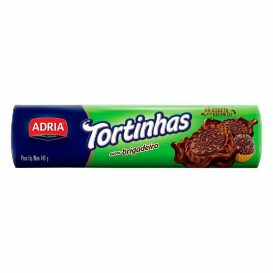 Biscoito Tortinha Adria 140g Brigadeiro