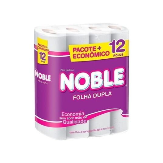 Papel Hig.f.dupla Noble 20m 12 Rolos