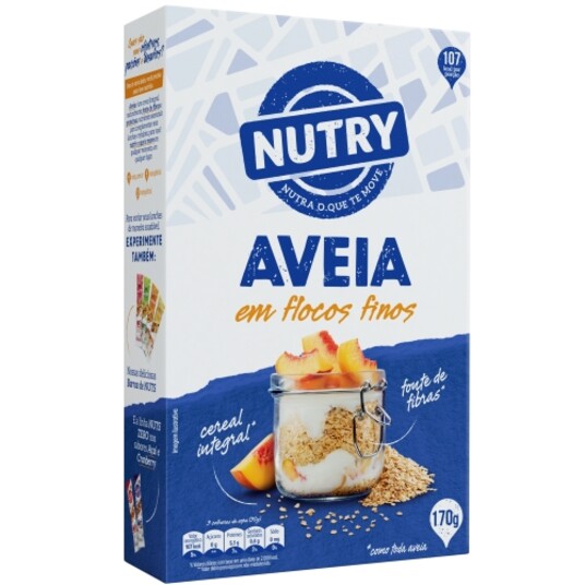 Aveia em Flocos Nutry 170g Finos