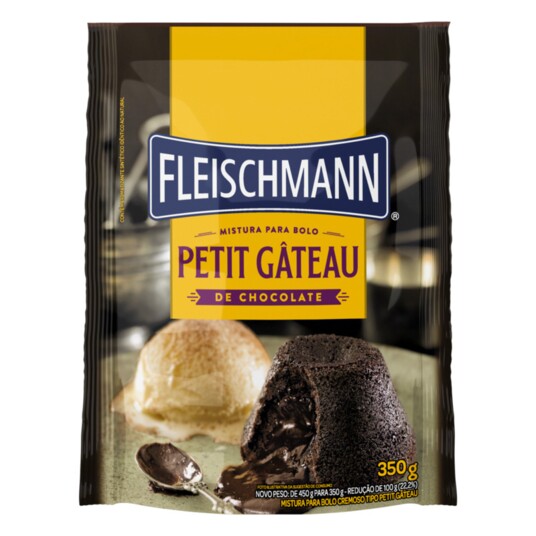 Mistura P/bolo Fleischmann 350g Petit Gateau