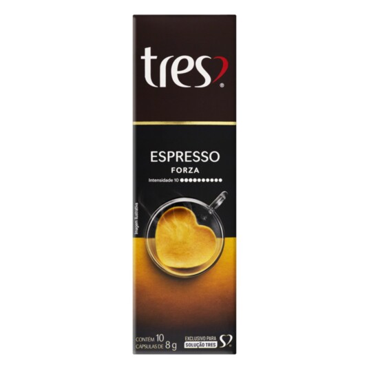 Caps.cafe Espresso 3 Coracoes 8g Tres Forza