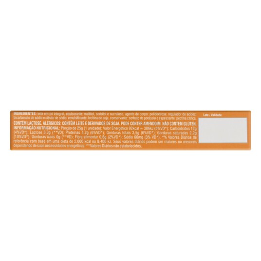 Fondant de Leite Dacolonia 75g Zero Acucar