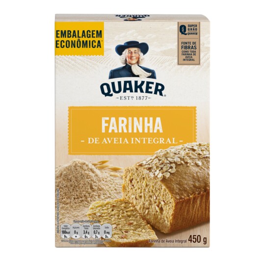 Farinha de Aveia Quaker 450g Emb.econom.