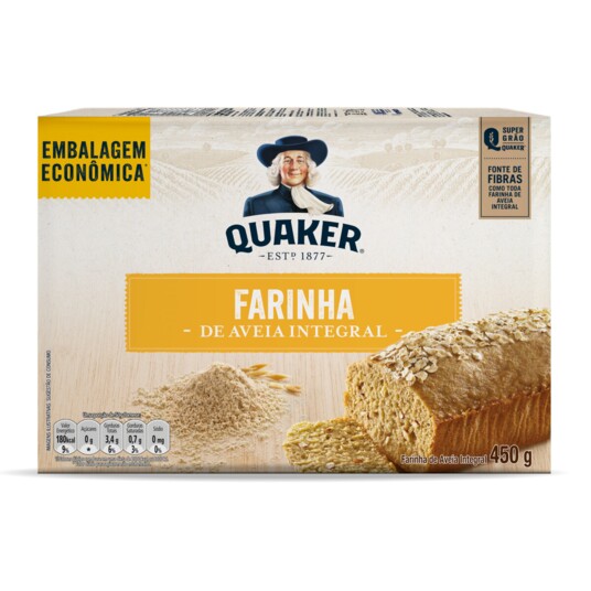 Farinha de Aveia Quaker 450g Emb.econom.