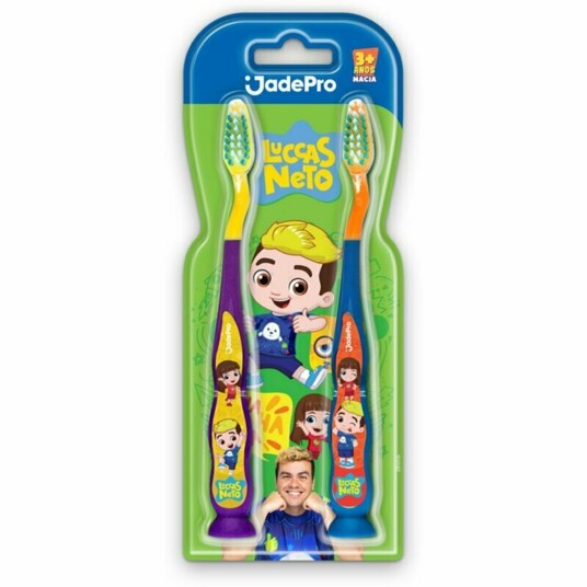 Escova Dental Ventosa Jadepro 2un Luccas Neto