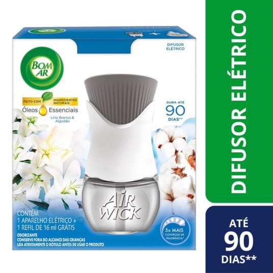 Difusor Elet.bom Ar Un+ap.16ml Lirio Bco/alg