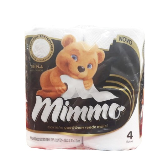 Papel Hig.mimmo 20m 4rolos Folha Tripla