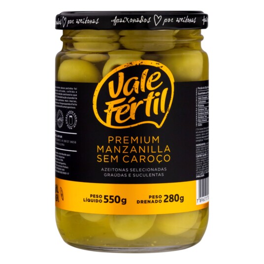 Azeitona Verde Vale Fertil 280g Manzan.s/caroco