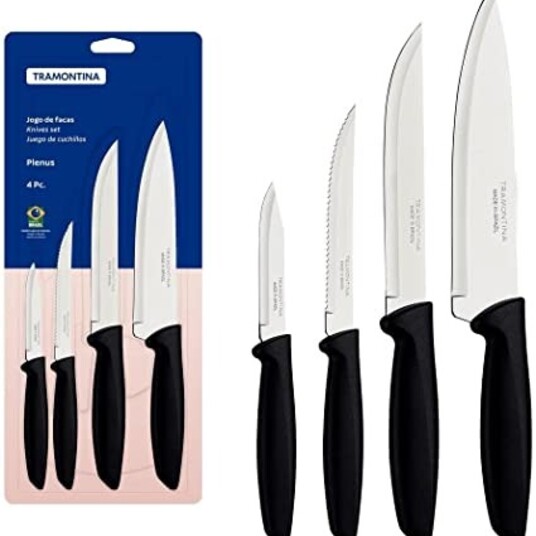 Jg.facas Inox Plenus 4p Preto