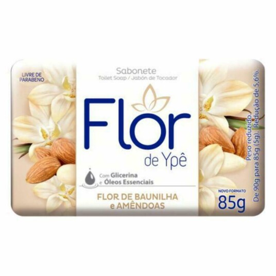 Sabonete Barra Flor de Ype 85g Baun./amendoas