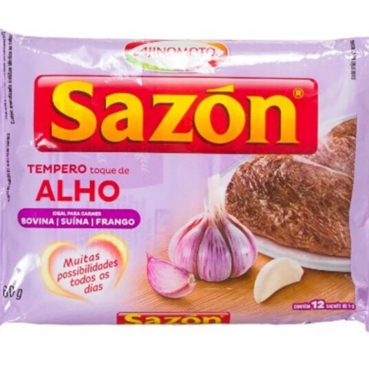 Tempero Sazon 60g Toque de Alho