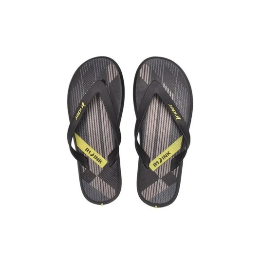 Chinelo R1 Ink Rider Pto/ama/prata