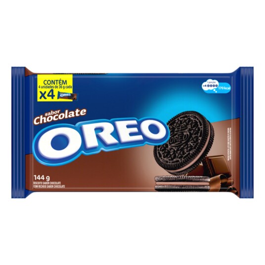 Biscoito Oreo 144g Chocolate