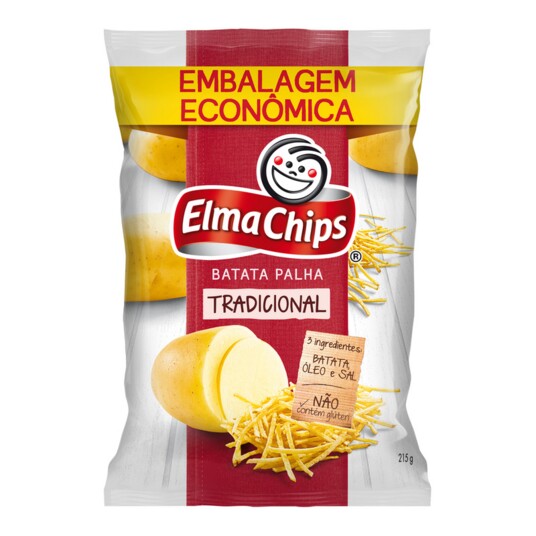 Batata Palha Elma Chips 215g Tradicional