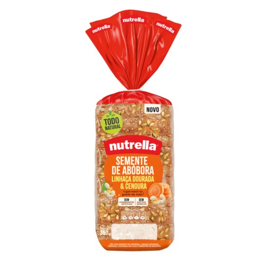 Pao Nutrella 350g Abobora/linhaca