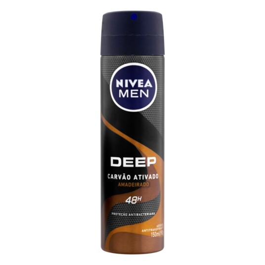 Desod.aerossol Deep Nivea 150ml Amadeirado