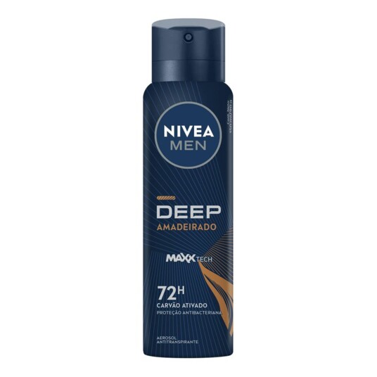 Desod.aerossol Deep Nivea 150ml Amadeirado