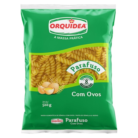 Massa C/ovos Orquidea 500g Parafuso