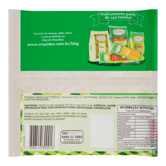 Farinha de Rosca Orquidea 500g