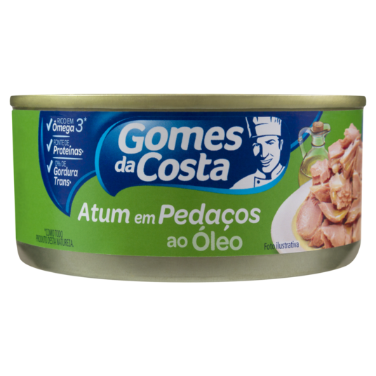 Atum Gomes da Costa 170g Pedaco Ao Oleo