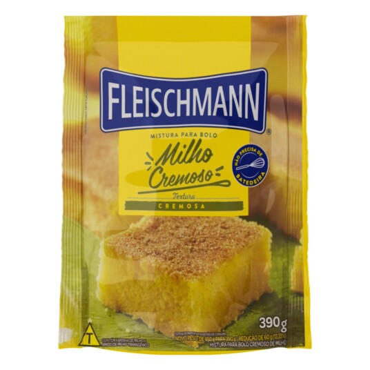 Mistura P/bolo Fleischmann 390g Milho Crem.