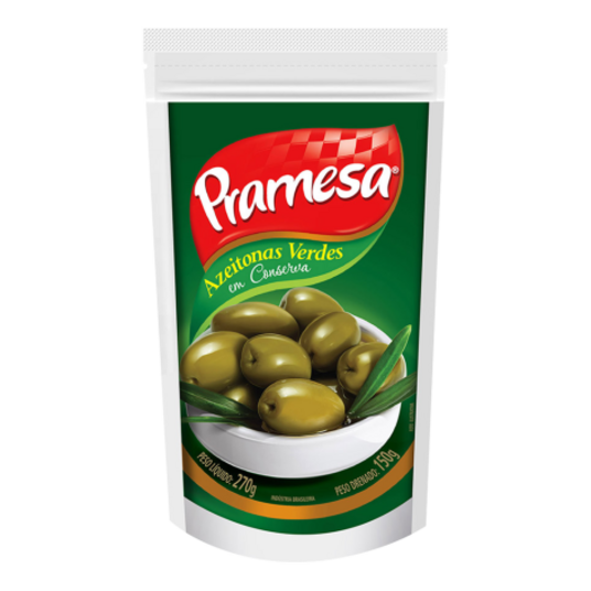 Azeitona Verde Pramesa 150g Inteira Doypack