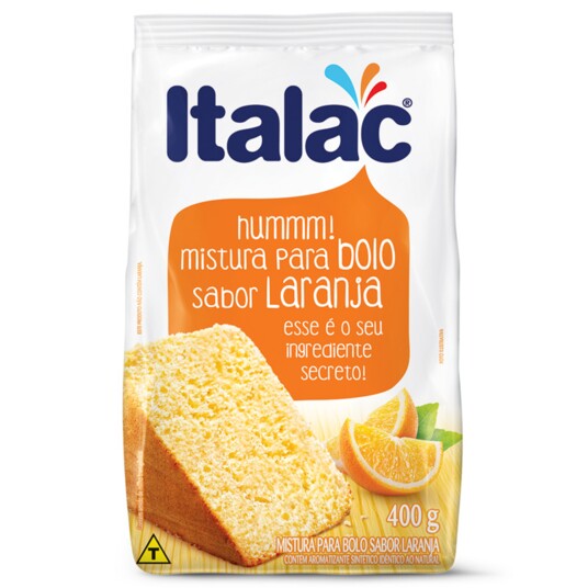 Mistura P/bolo Italac 400g Laranja