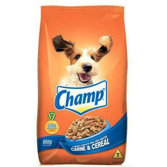 Racao Caes Adulto Champ 900g Carne/cereal