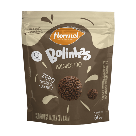 Mini Bolinhas Flormel 60g Brigadeiro