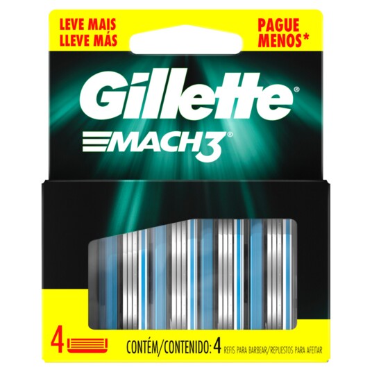 Carga Gillette Mach 3 Lv4pg3 Regular