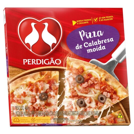 Pizza Perdigao 460g Calabresa Moida
