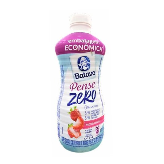 Iogurte Pense Zero Batavo 1,150g Morango
