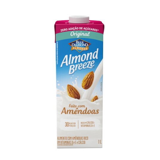 Alimento C/amendoa Almond Breeze 1l Orig.zero Acuc